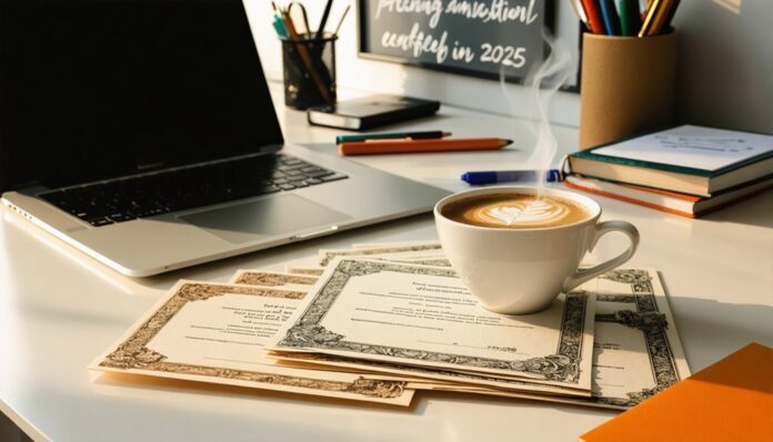 earning educational online certificates